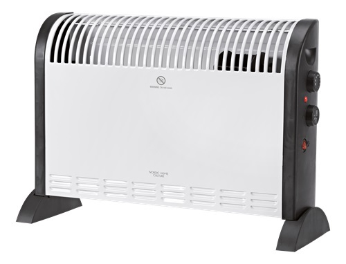 NORDIC HOME CULTURE Konvektorelement med fl&auml;kt, 2000W, Aluminium