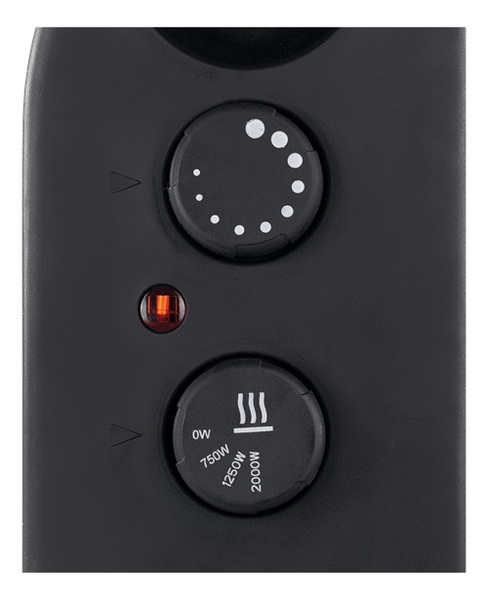 NORDIC HOME CULTURE Konvektorelement med fl&auml;kt, 2000W, Aluminium