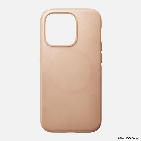 Nomad Modern Leather Case - iPhone 14 Pro Natural Horween Leather