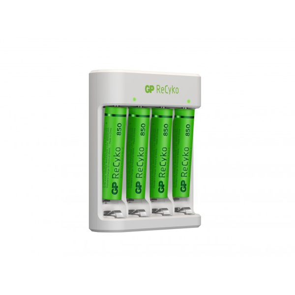 GP ReCyko standard Charger w/4xAAA 850mAh (PB)