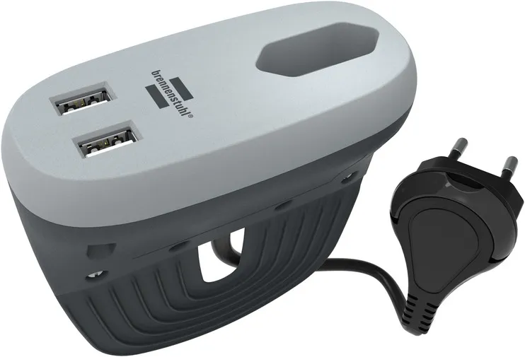 Brennenstuhl Estilo Sofa Socket with Charging Function, 1x Euro-socket, 3m