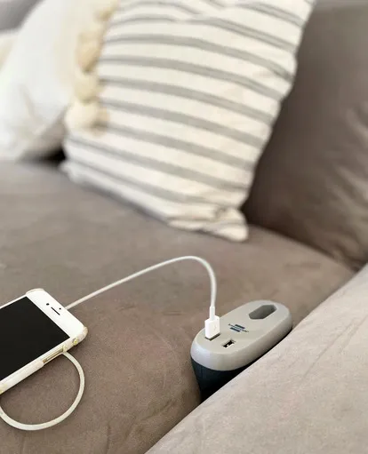 Brennenstuhl Estilo Sofa Socket with Charging Function, 1x Euro-socket, 3m
