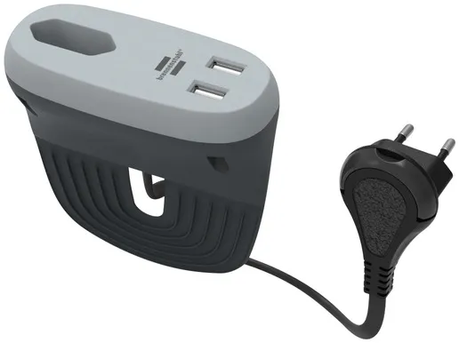Brennenstuhl Estilo Sofa Socket with Charging Function, 1x Euro-socket, 3m