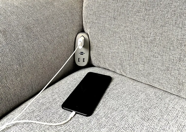 Brennenstuhl Estilo Sofa Socket with Charging Function, 1x Euro-socket, 3m