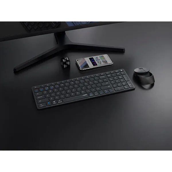 RAPOO Keyboard/Mice Set 9750M Multi-Mode Wireless Dark Grey