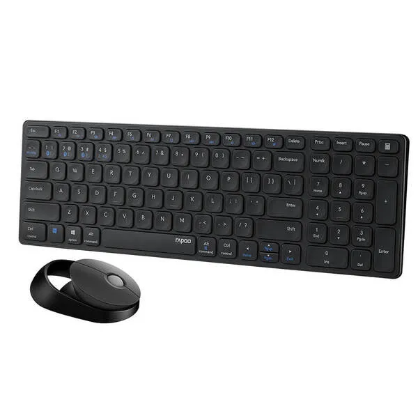 RAPOO Keyboard/Mice Set 9750M Multi-Mode Wireless Dark Grey