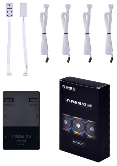 Lian Li UNI HUB SL-INF L-Connect 3 PWM ARGB Fan Controller, White