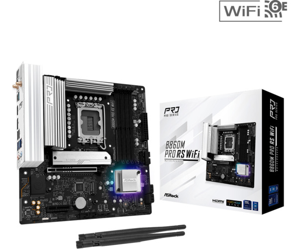 ASRock B860M Pro RS WiFi 6E LGA1851 DDR5 Micro-ATX - motherboard