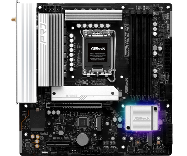 ASRock B860M Pro RS WiFi 6E LGA1851 DDR5 Micro-ATX - motherboard