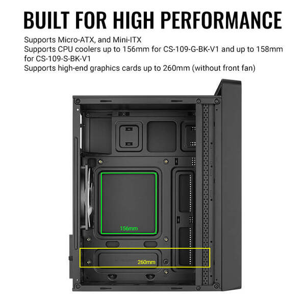 AeroCool PGS CS-109 Mini Chassi Svart