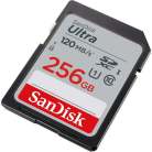 SanDisk Ultra 256 GB SDXC Class 10 UHS-I U1 kort, vit