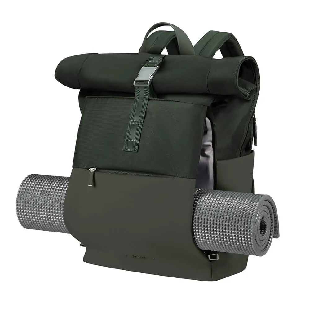 Samsonite 4Pack Rolltop -tietokonereppu, vihre&auml;, 15.6"