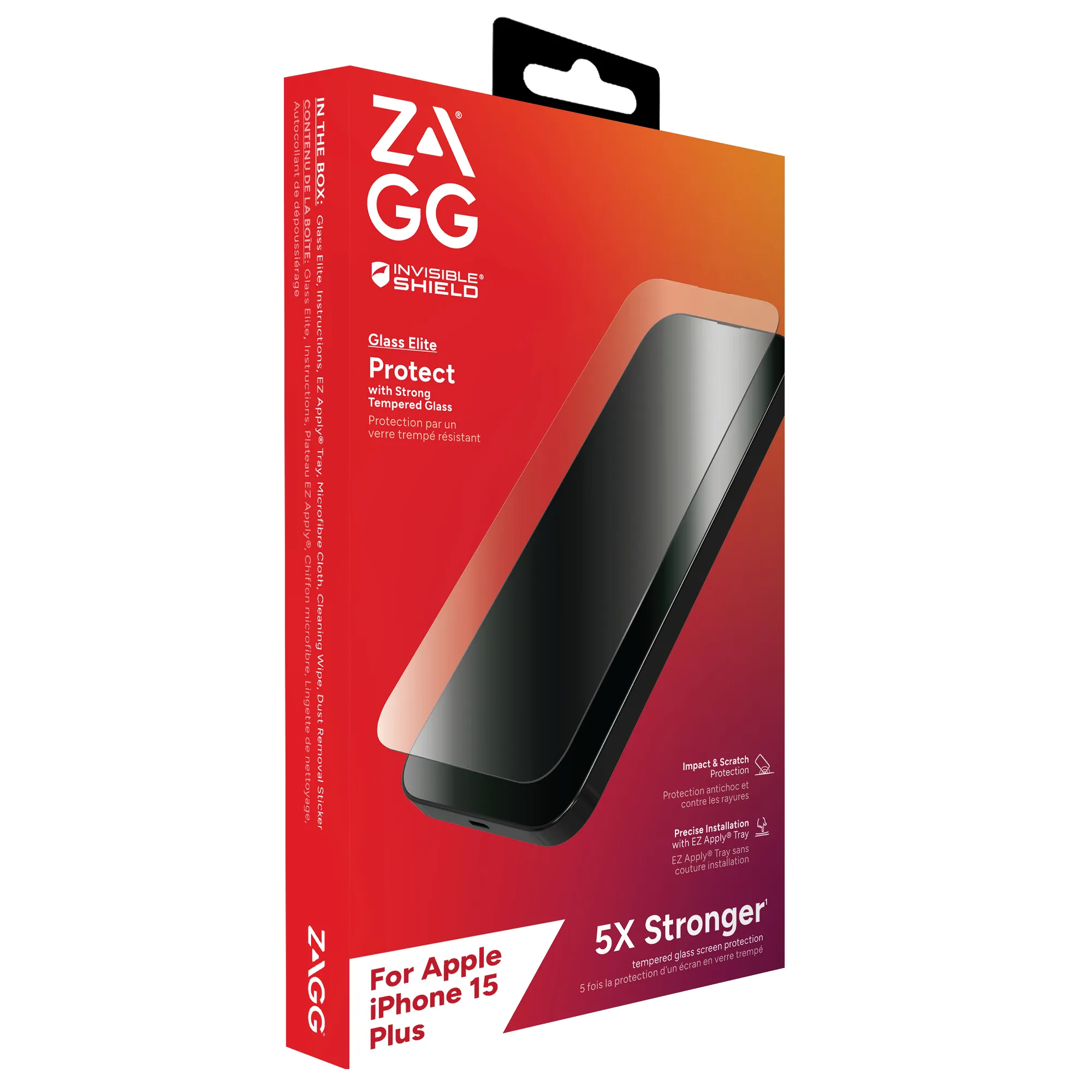 Zagg InvisibleShield Glass Elite iPhone 15 Plus - sk&auml;rmskydd