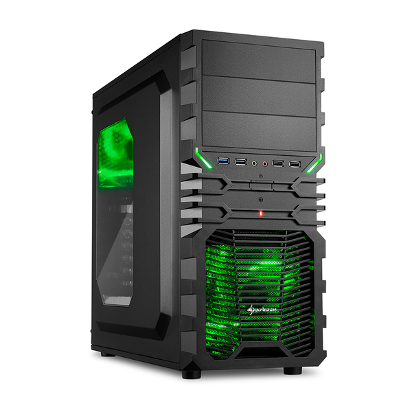 Sharkoon VG4-W GREEN ATX TOWER