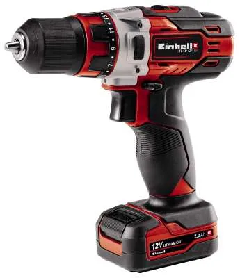 Einhell cordless drill TE-CD 12/1 Li (red / black, Li-ion battery 2Ah)
