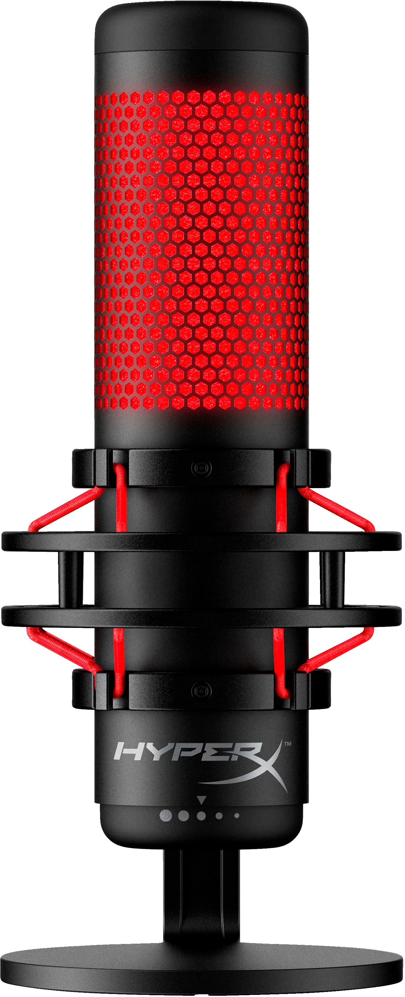 HyperX QuadCast USB - microphone, black/red
