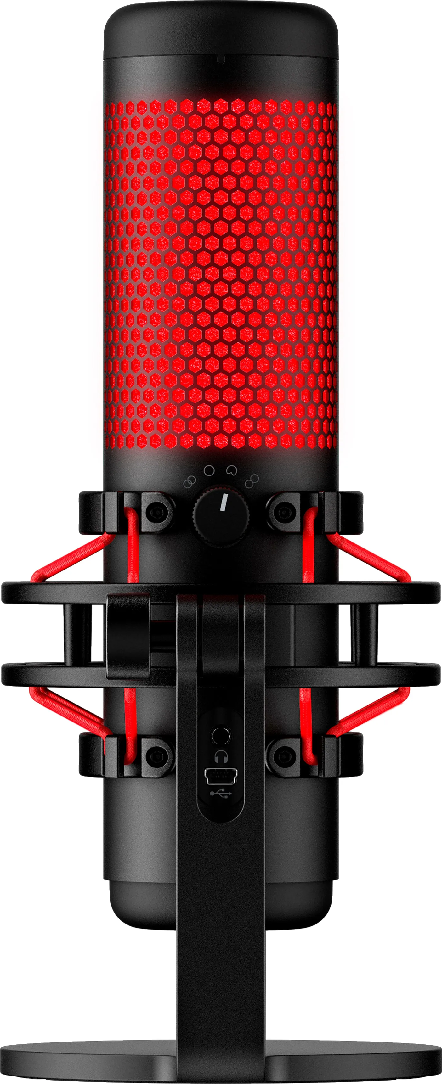 HyperX QuadCast USB - microphone, black/red