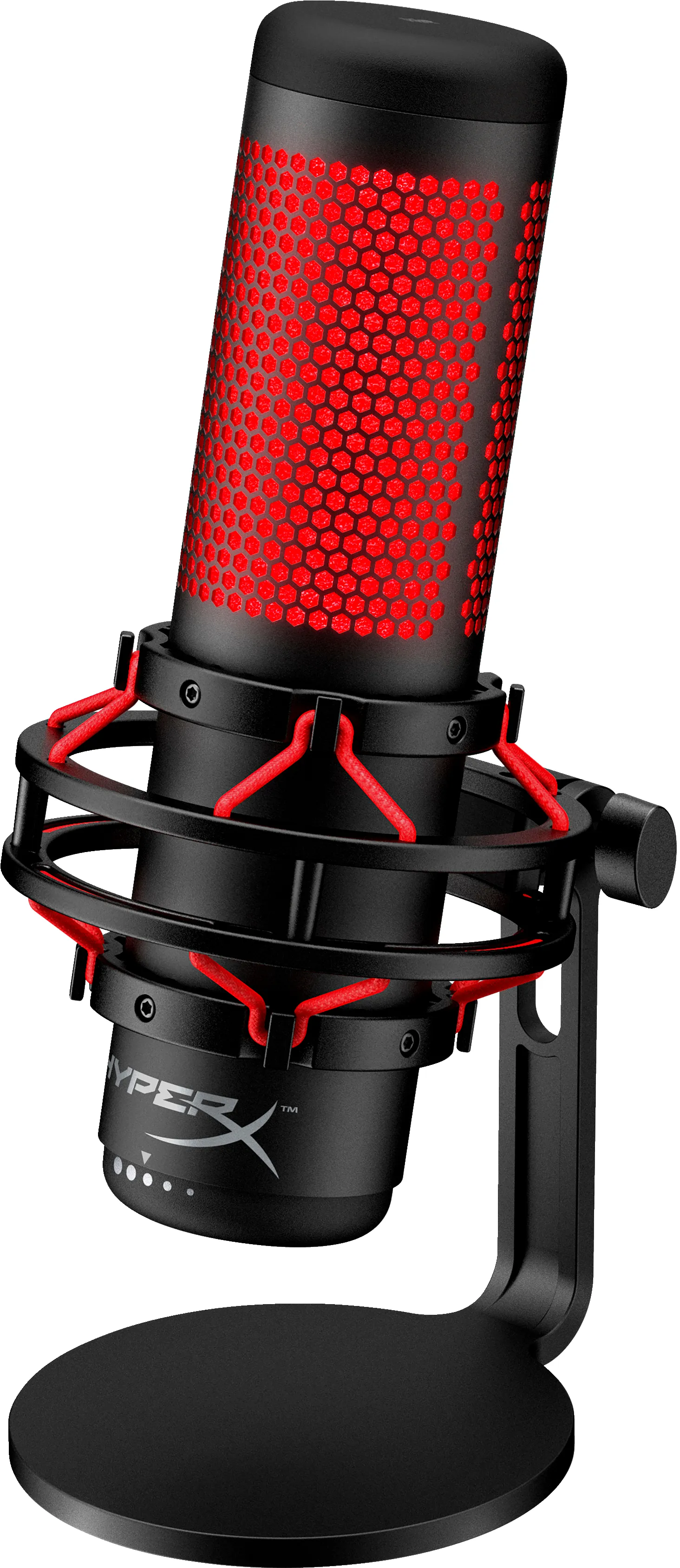 HyperX QuadCast USB - microphone, black/red