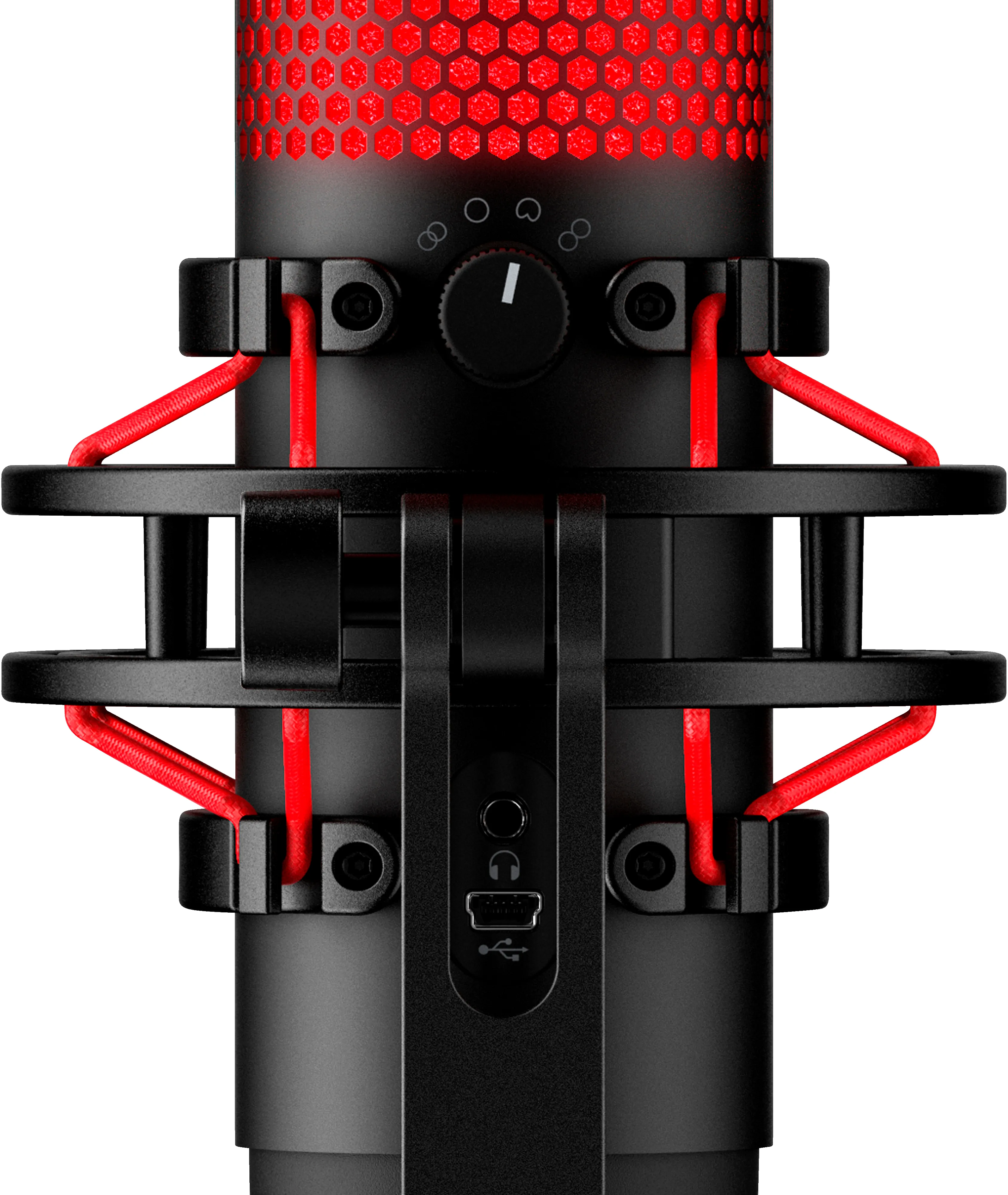 HyperX QuadCast USB - microphone, black/red