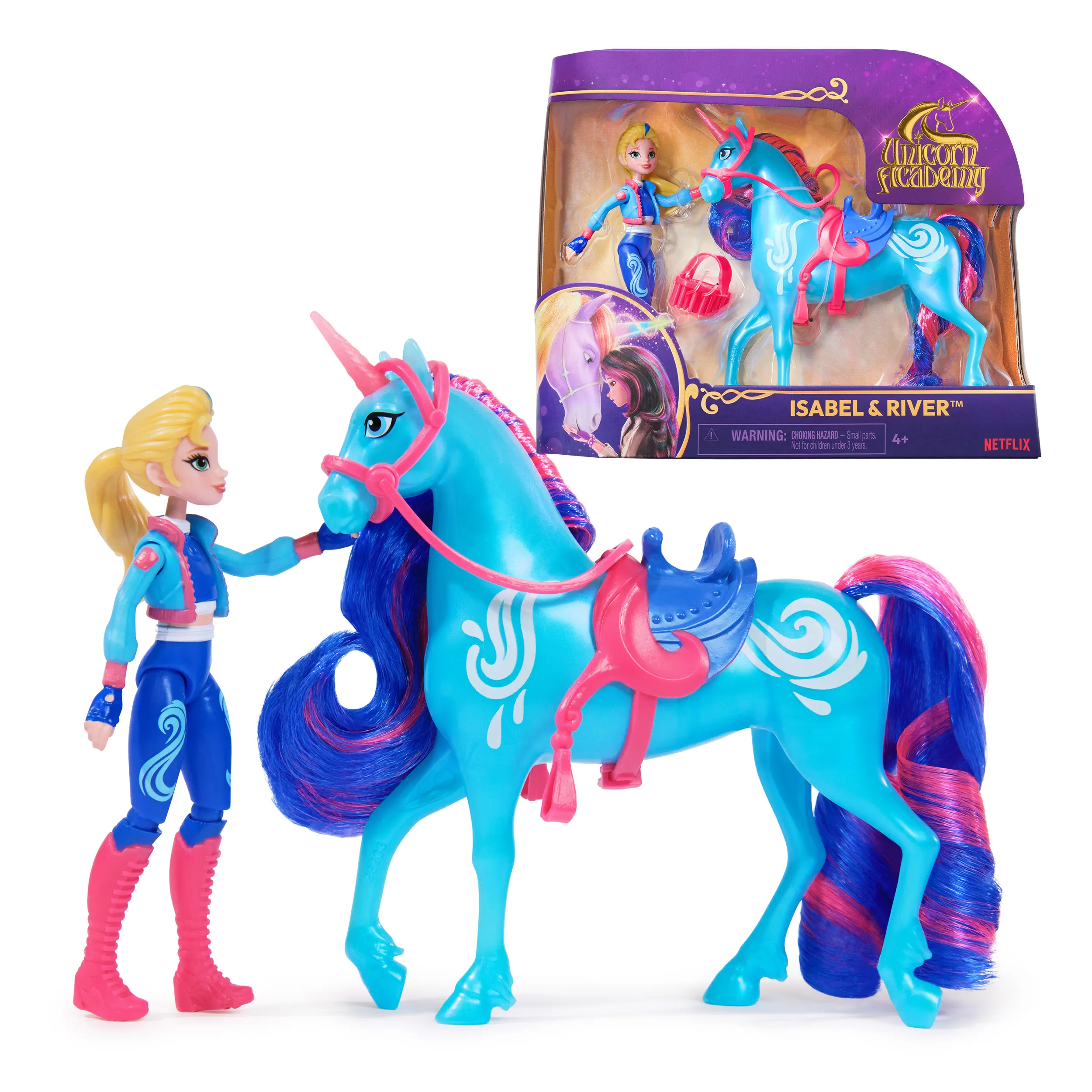 Spin Master Unicorn Academy - Isabel and Unicorn River Set, toy figure
