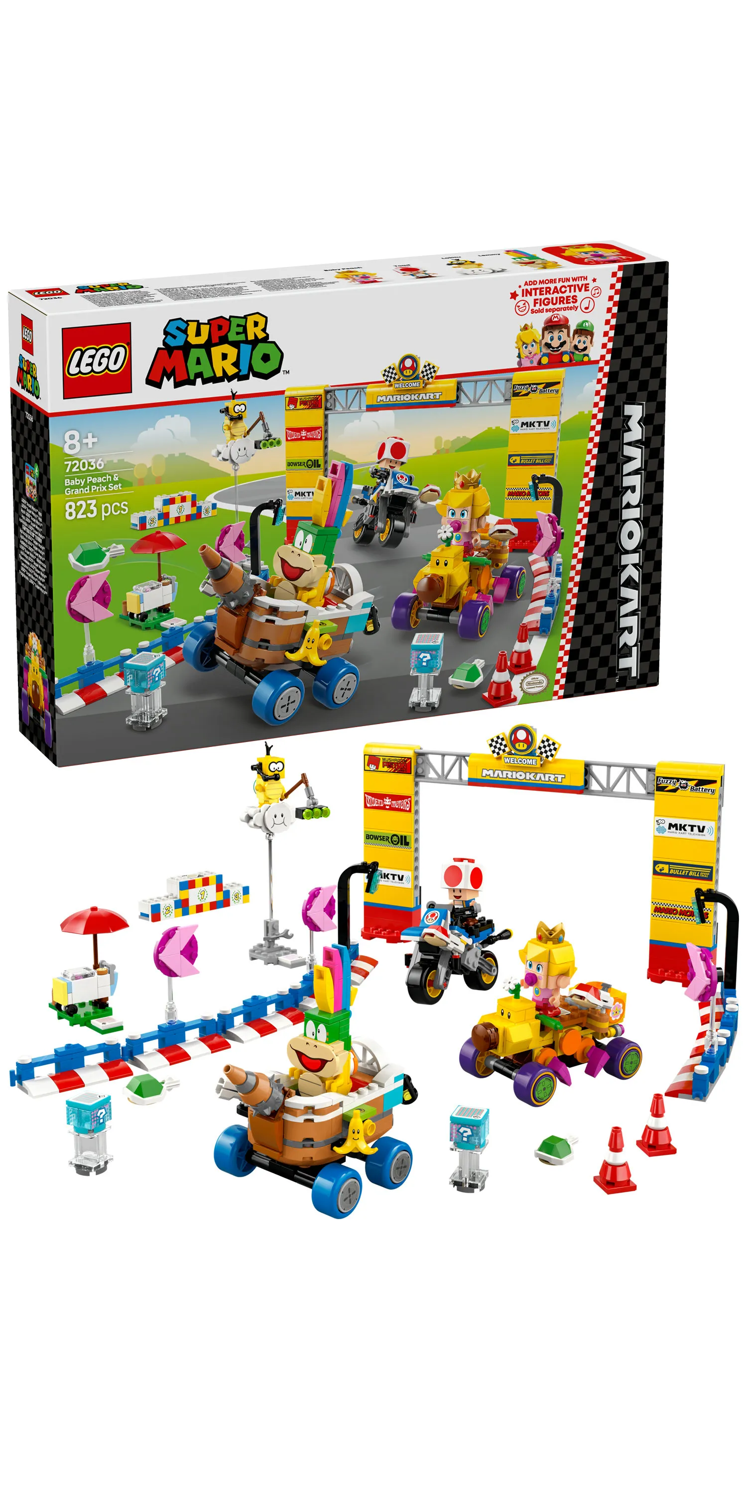 LEGO Super Mario Baby Peach and Grand Prix Set 72036