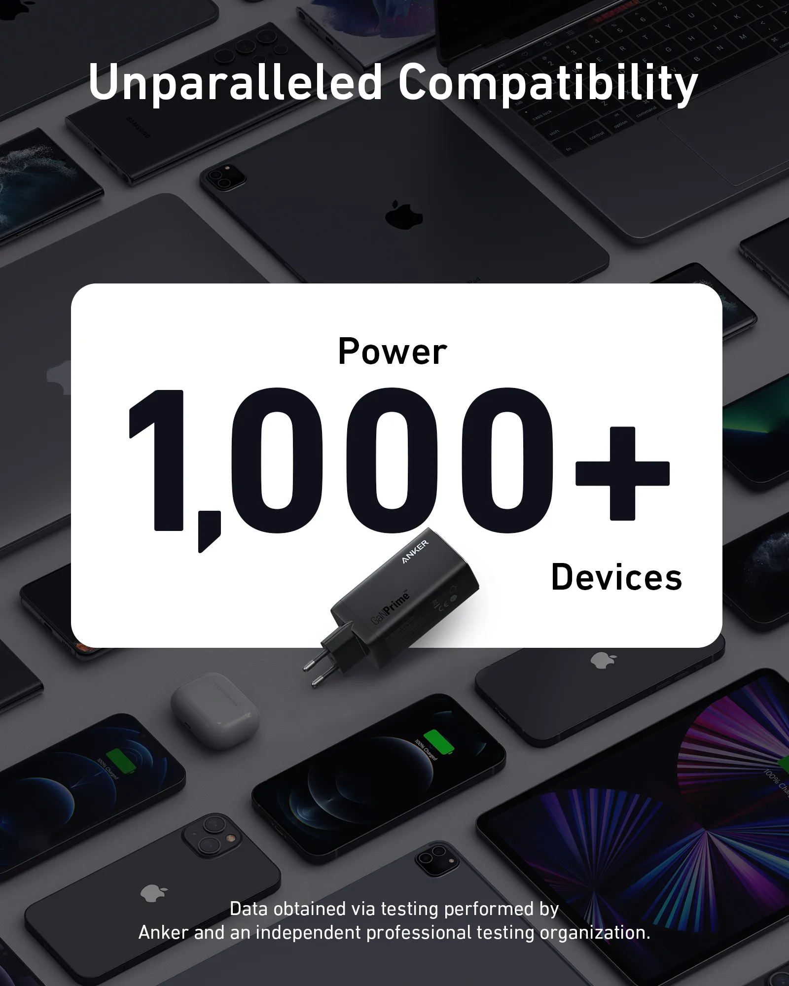 Anker 737 GaN 120W 2xUSB-C 1xUSB-A -laturi, Musta