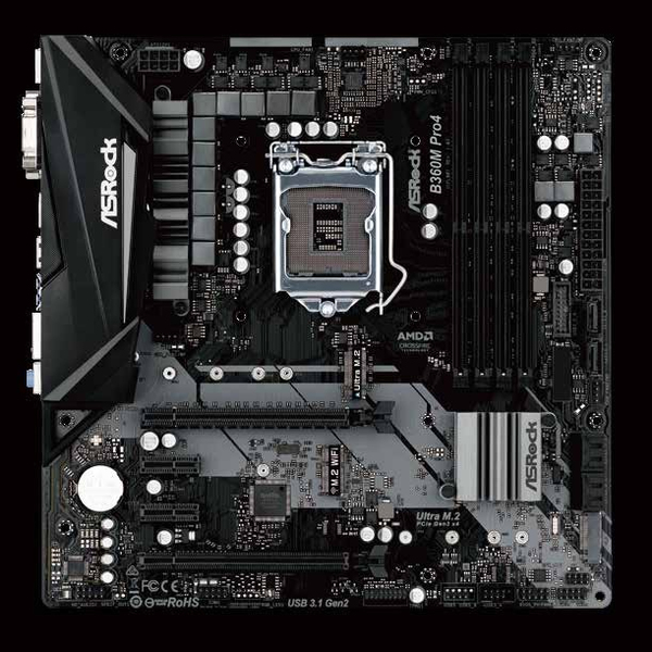 ASROCK B360M PRO4, mATX -emolevy