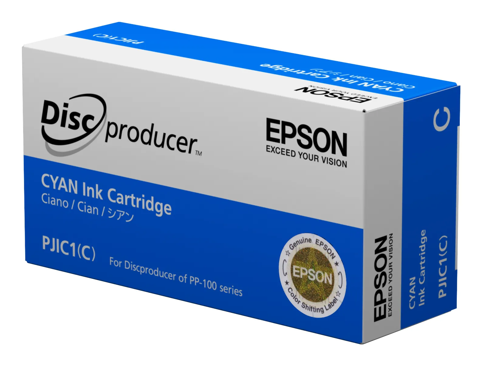 Epson Discproducer PJIC7(C)-mustekasetti, syaani, 10 kpl
