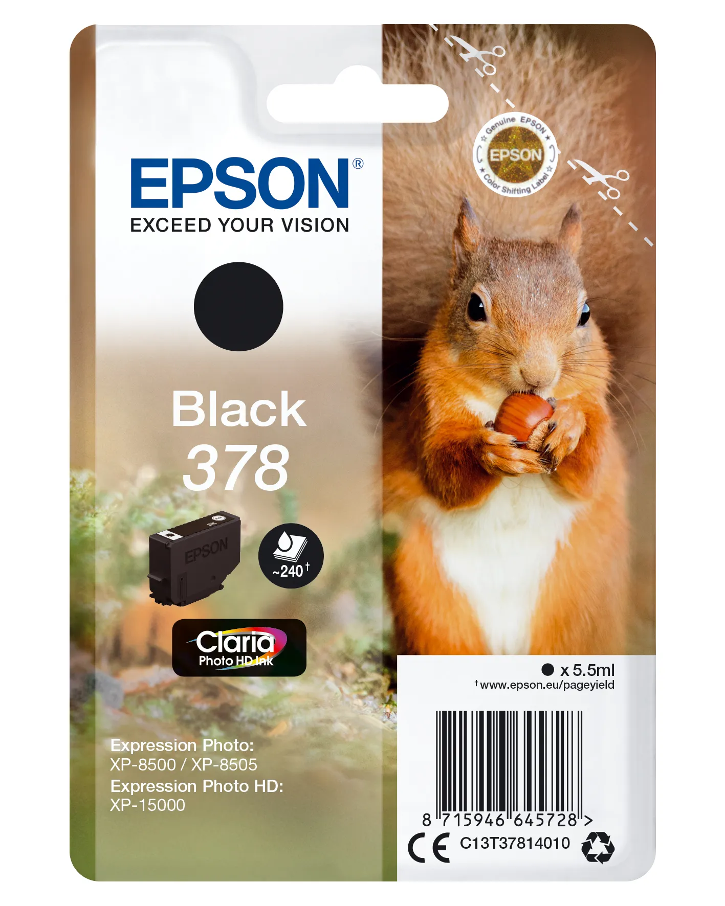 Ink/378 Squirrel 5.5ml BK SEC