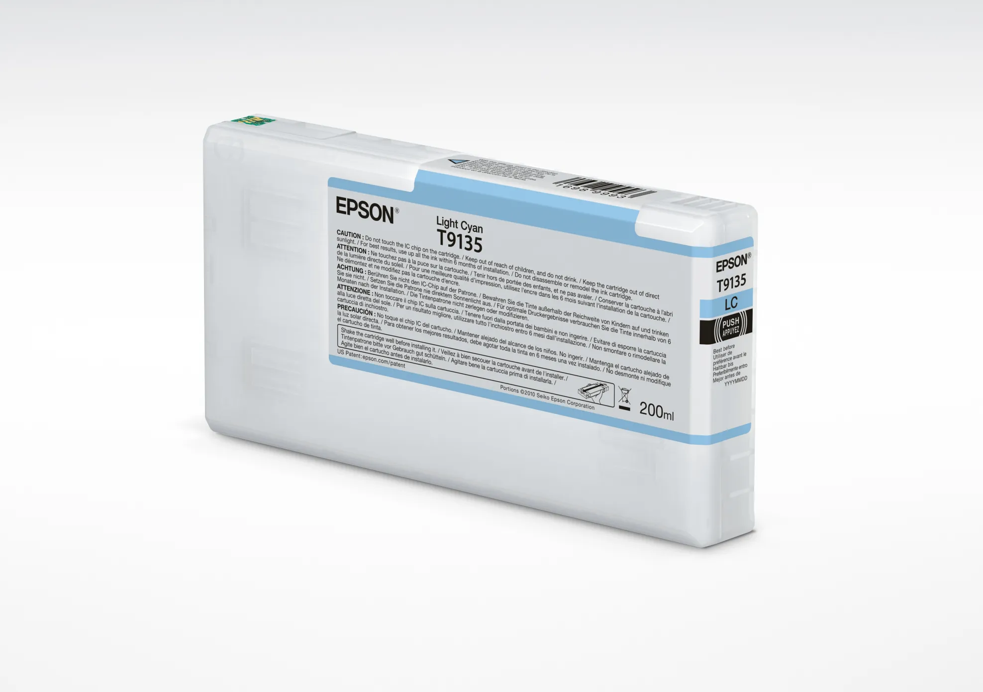 Epson T9135 -mustekasetti, 200 ml, vaaleansyaani