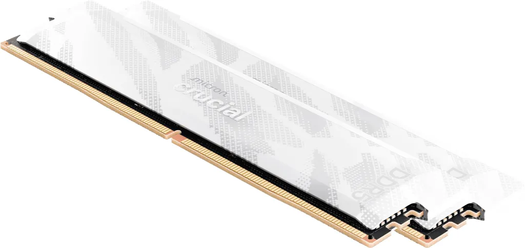 Crucial Pro OC 32 GB (2 x 16 GB) DDR5 6400 MHz, CL32 minne, vit (XMP/EXPO)