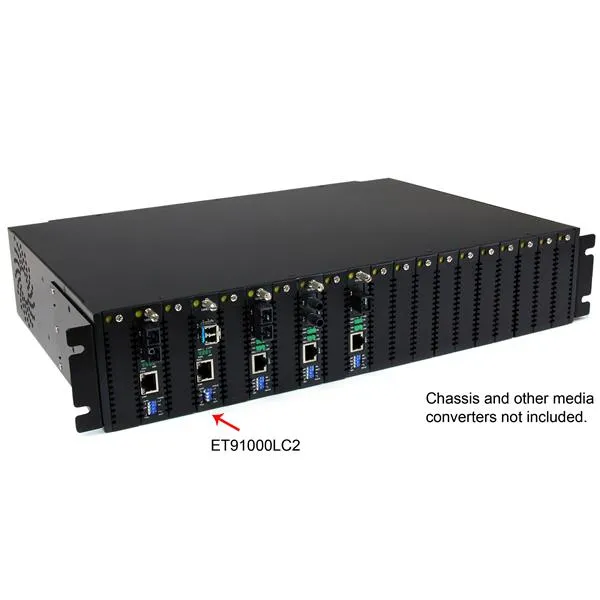 STARTECH.COM 1000 Mbps Gigabit Multi Mode Fiber Media Converter LC