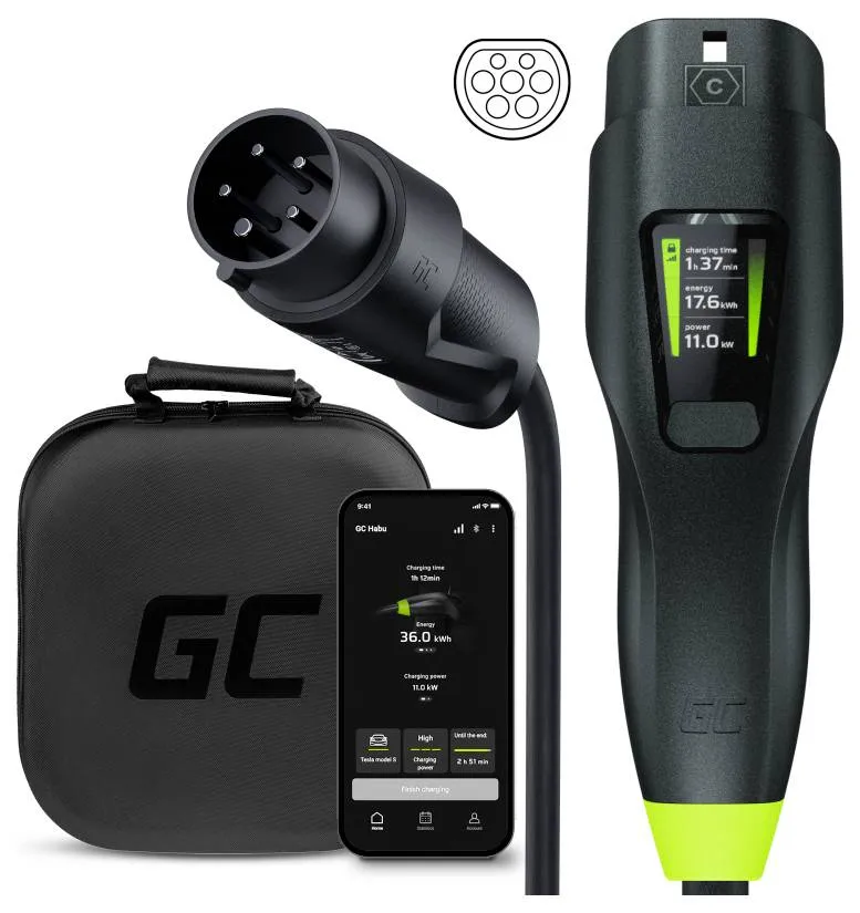 GREENCELL EV Laturi Habu 11kW 7m Tyyppi 2/CEE 3-Fas