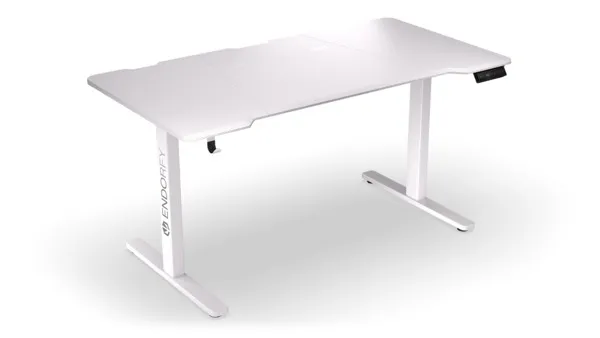 Endorfy Sit-Stand-Desk Atlas L Electric -sähköpelipöytä, Valkoinen, 150x78cm Endorfy Sit-Stand-Desk Atlas L Electric -sähköpelipöytä, Valkoinen, 150x78cm