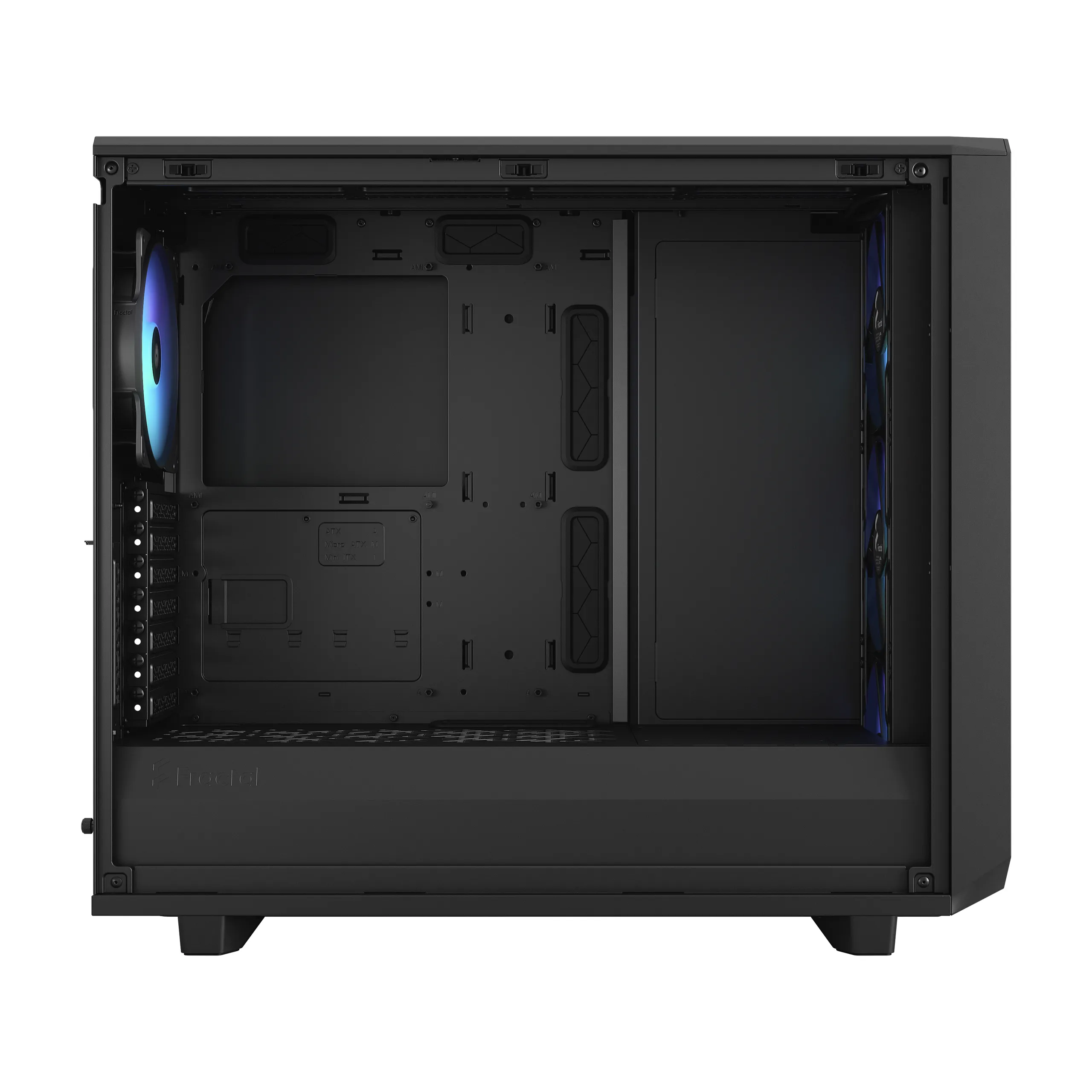Fractal Design Meshify 2 RGB - Mid Tower chassi med f&ouml;nster, Black / Light Tint