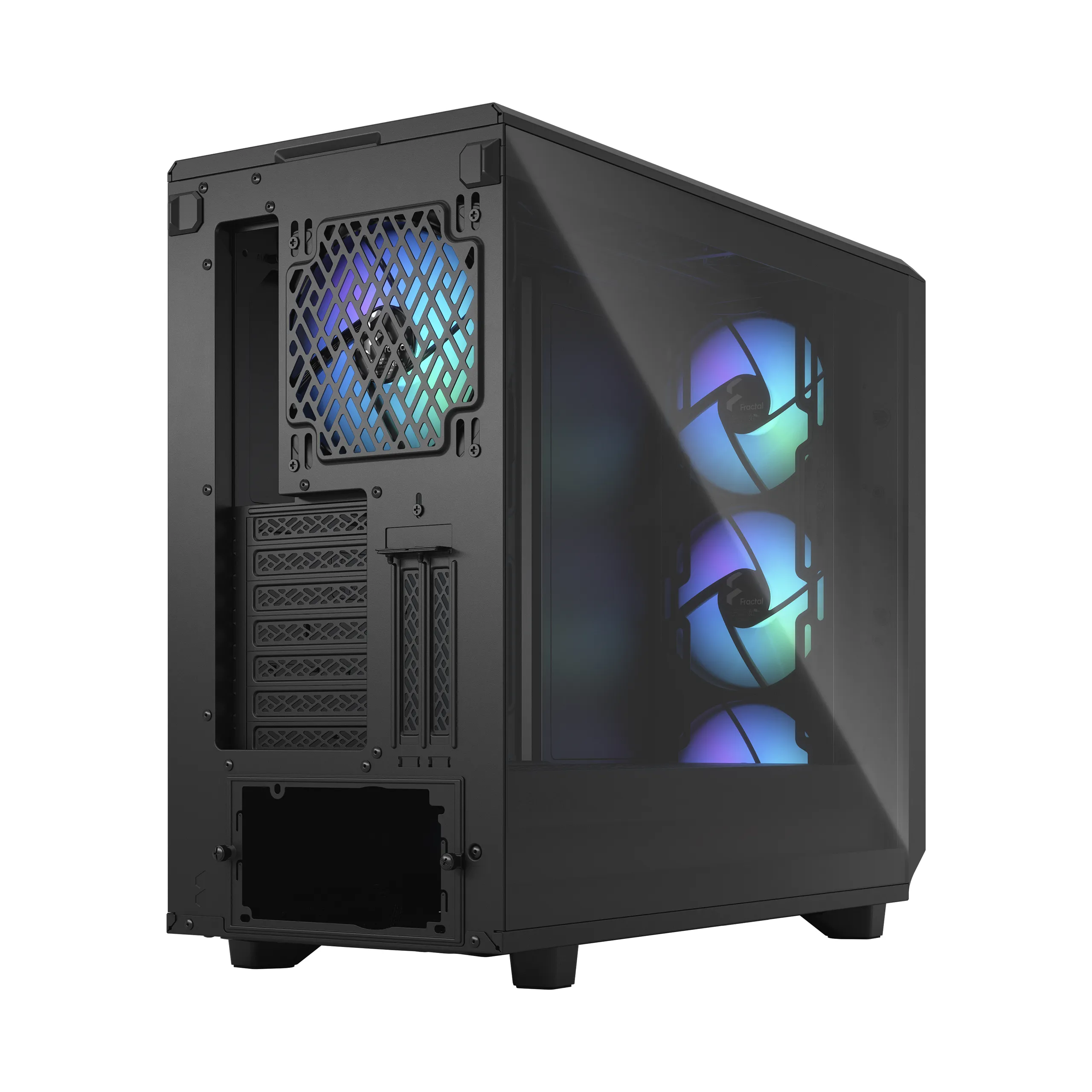 Fractal Design Meshify 2 RGB - Mid Tower chassi med f&ouml;nster, Black / Light Tint