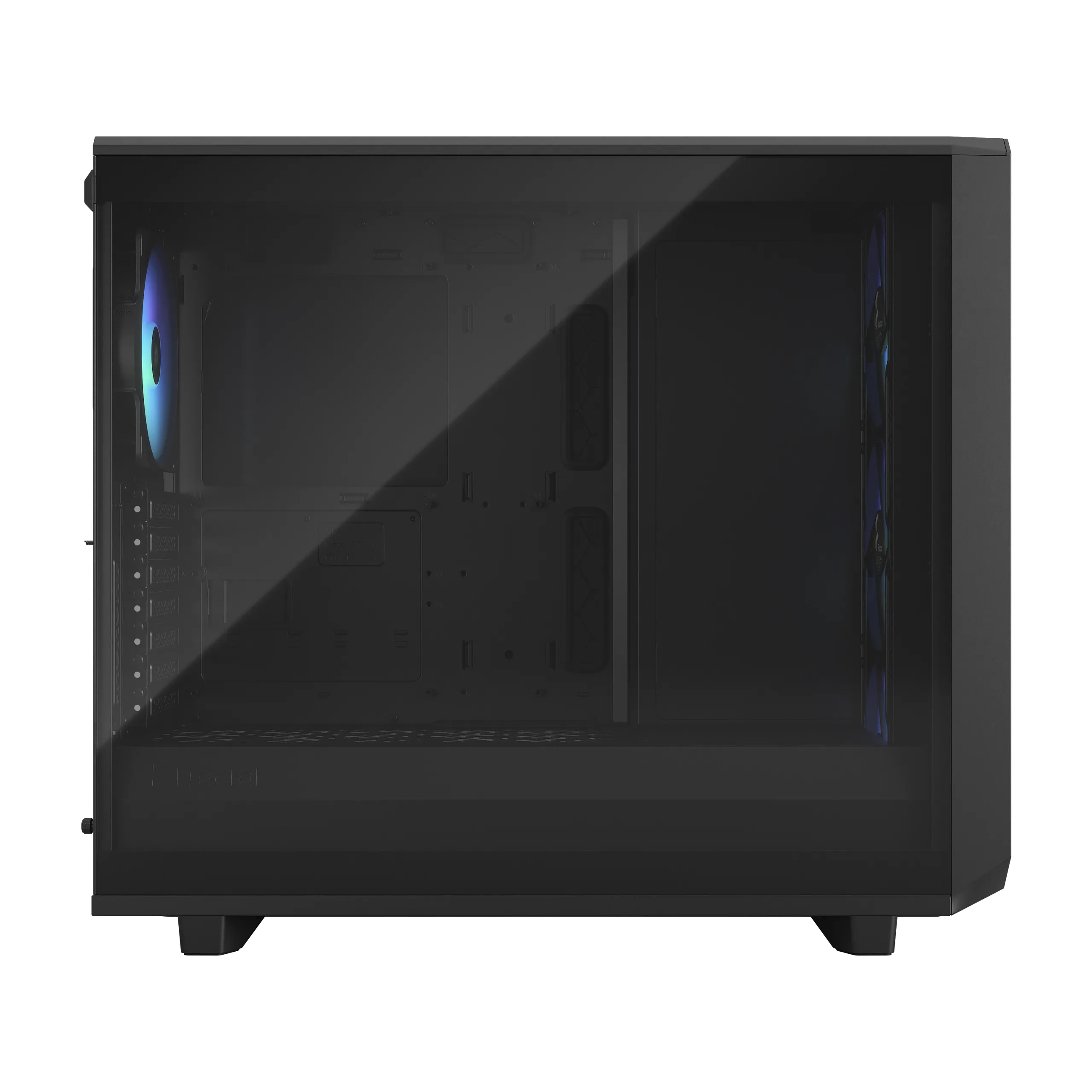 Fractal Design Meshify 2 RGB - Mid Tower chassi med f&ouml;nster, Black / Light Tint
