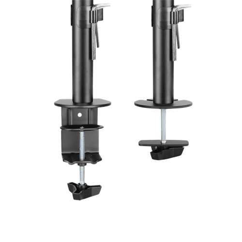 DELTACO GAM-040 Desk Mount, for 2 monitors, 13-32", with mechanical spring, 16kg, Black