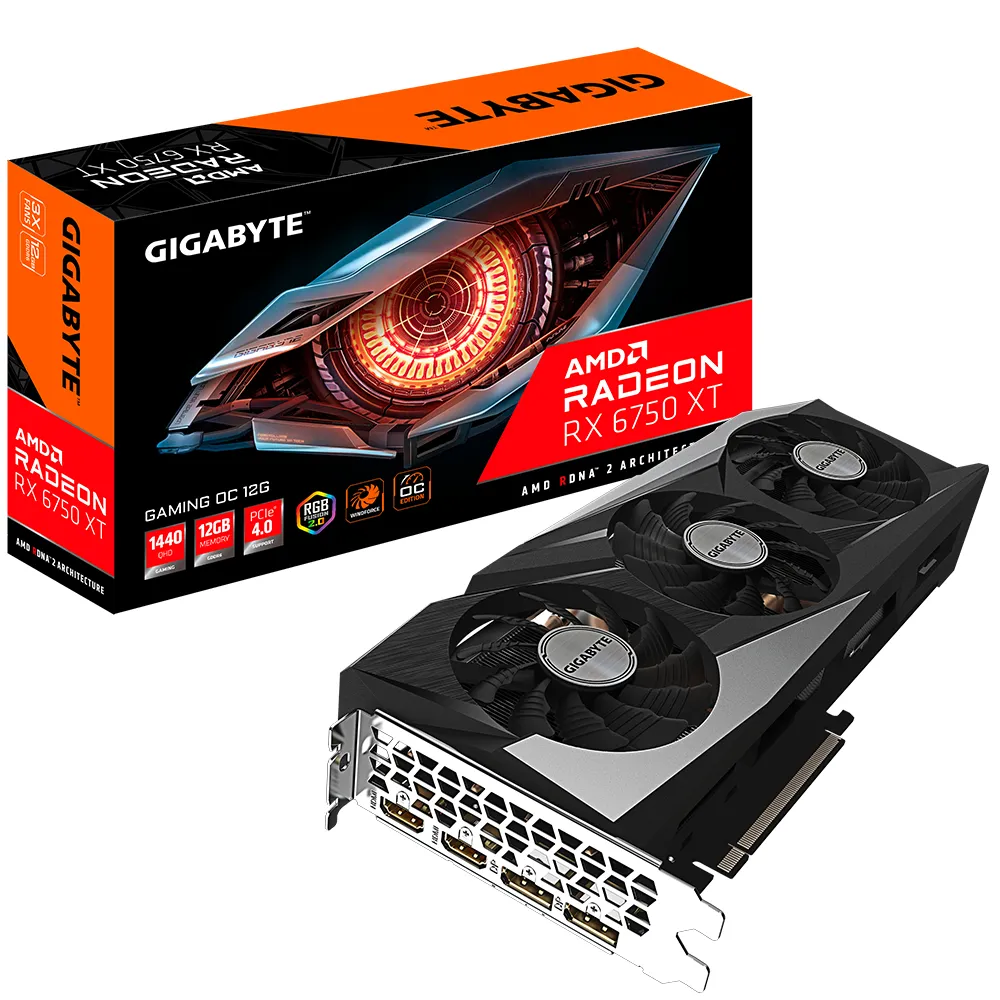Gigabyte Radeon RX 6750 XT Gaming OC 12GB - graphics card