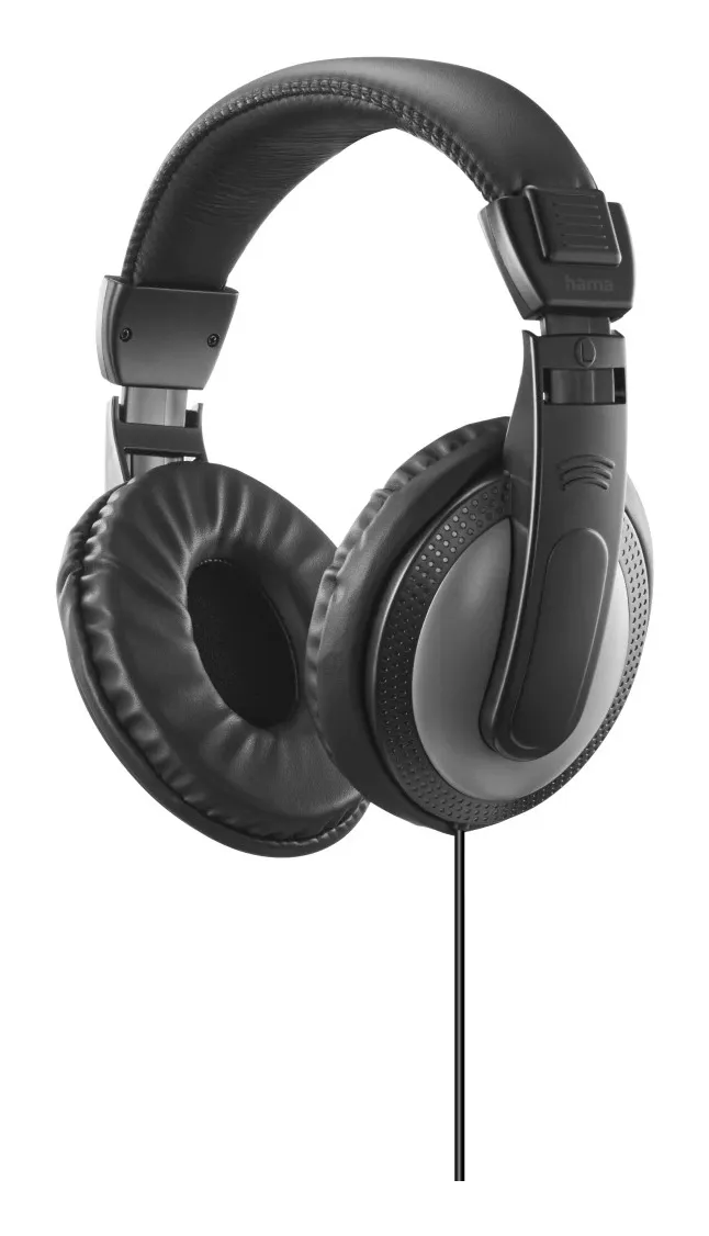 Hama Shell II Over-ear Headphones with 6.3 mm adapter, Black