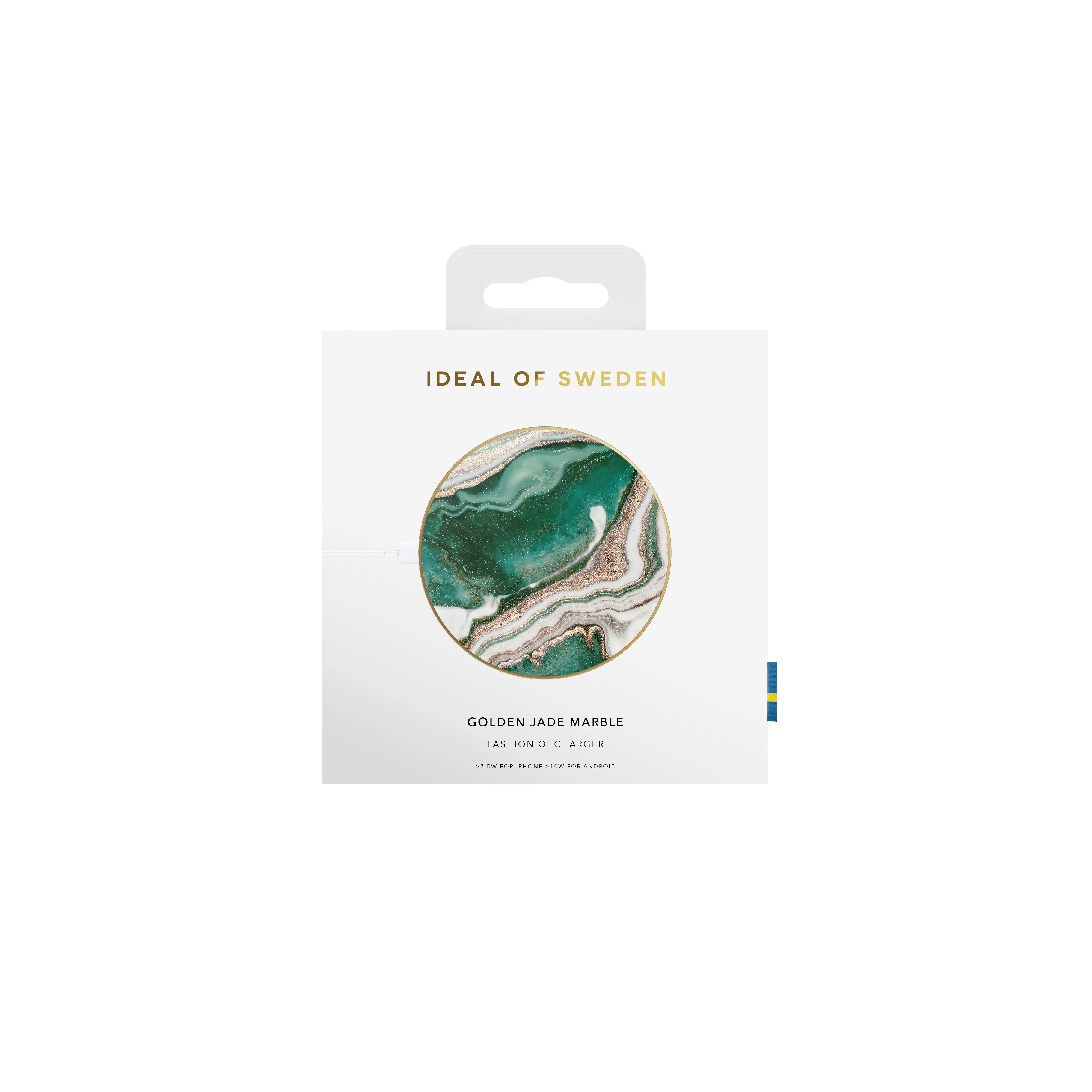 iDEAL OF SWEDEN FASHION QI CHARGER GOLDEN JADE MARBLE