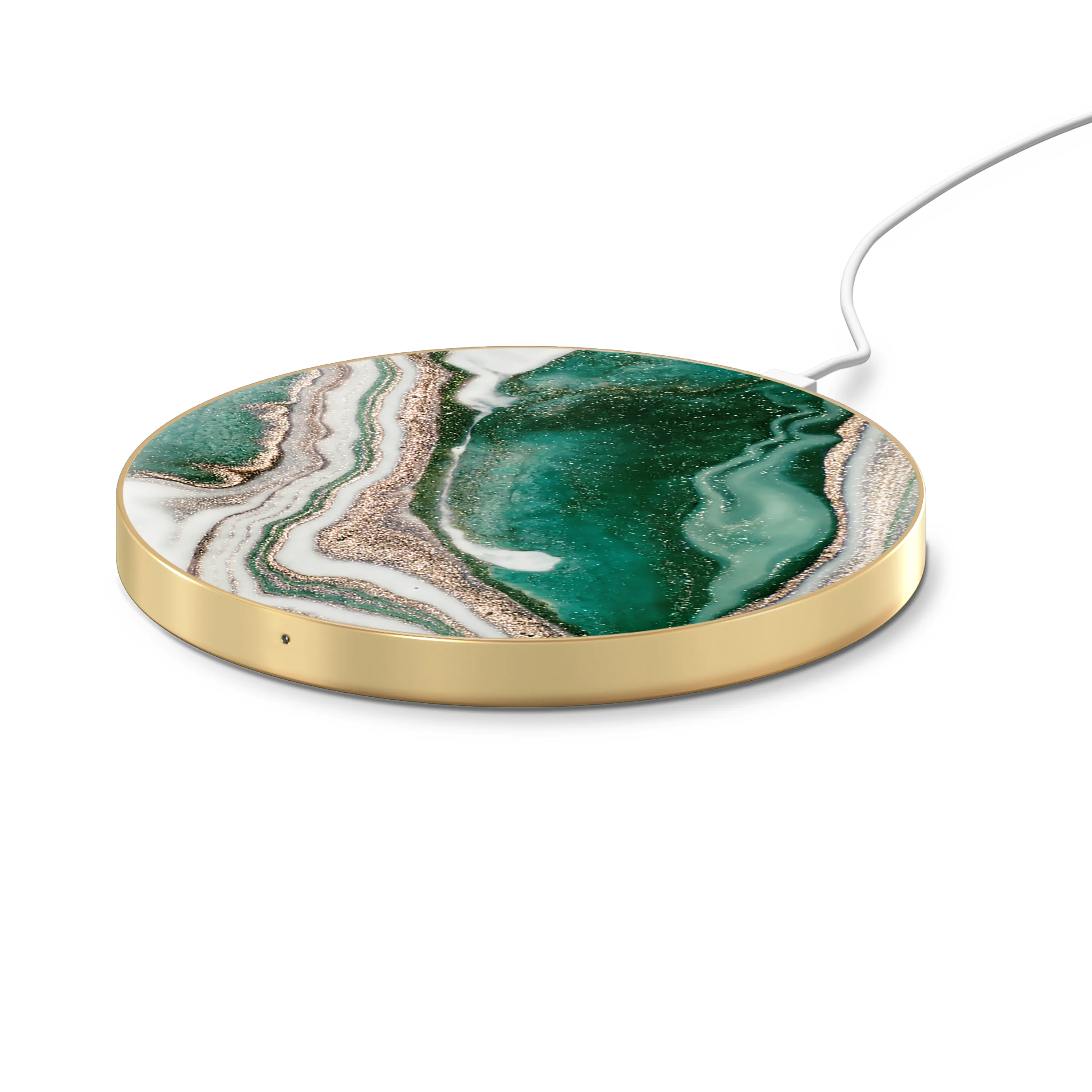 iDEAL OF SWEDEN FASHION QI CHARGER GOLDEN JADE MARBLE