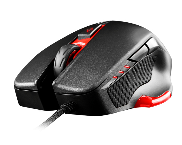 MSI Interceptor DS300 - Gaming Mouse, Black Red