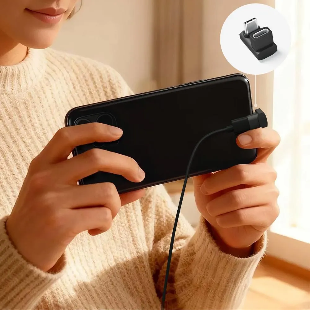 MicroConnect Premium USB4 Twice-Angled USB-C -adapteri, 40 Gbps, 240 W, alumiini