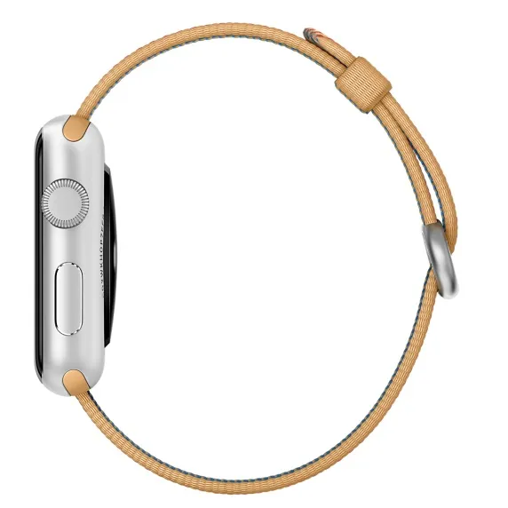 APPLE 42mm Gold/Red Nylon Band