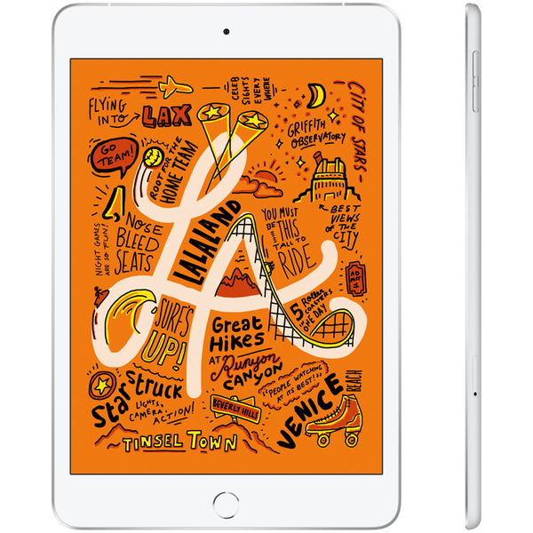 Apple iPad mini Wi-Fi + Cellular 64 Gt -tabletti, Hopea (2019)