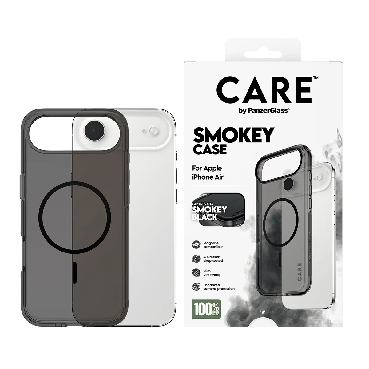 PanzerGlass Care Urban Explorer MagSafe Case for iPhone Air, Smokey