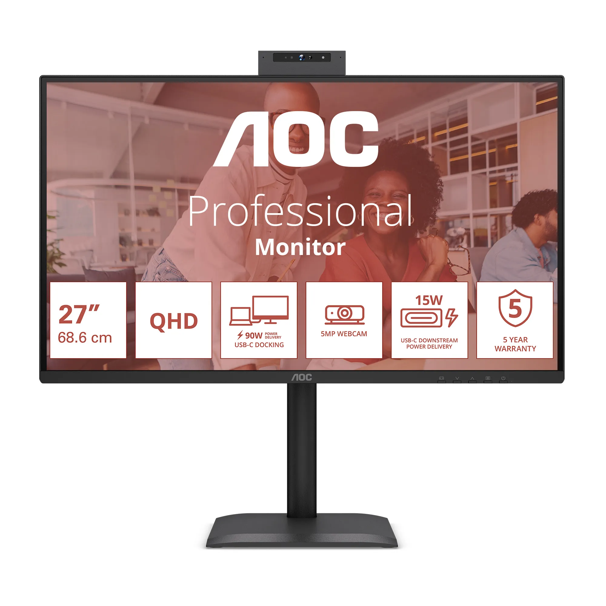 AOC Q27E4CW 27" QHD, IPS 120Hz -n&auml;ytt&ouml;