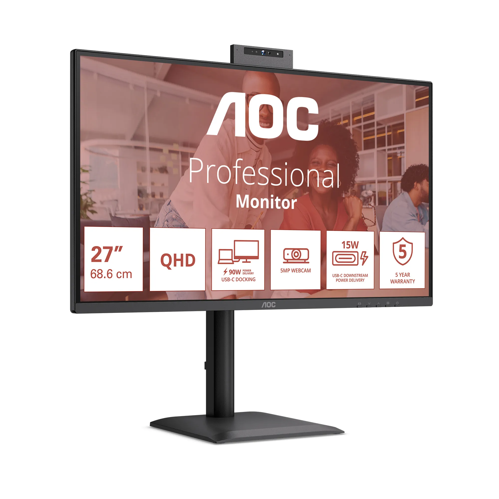 AOC Q27E4CW 27" QHD, IPS 120Hz -n&auml;ytt&ouml;