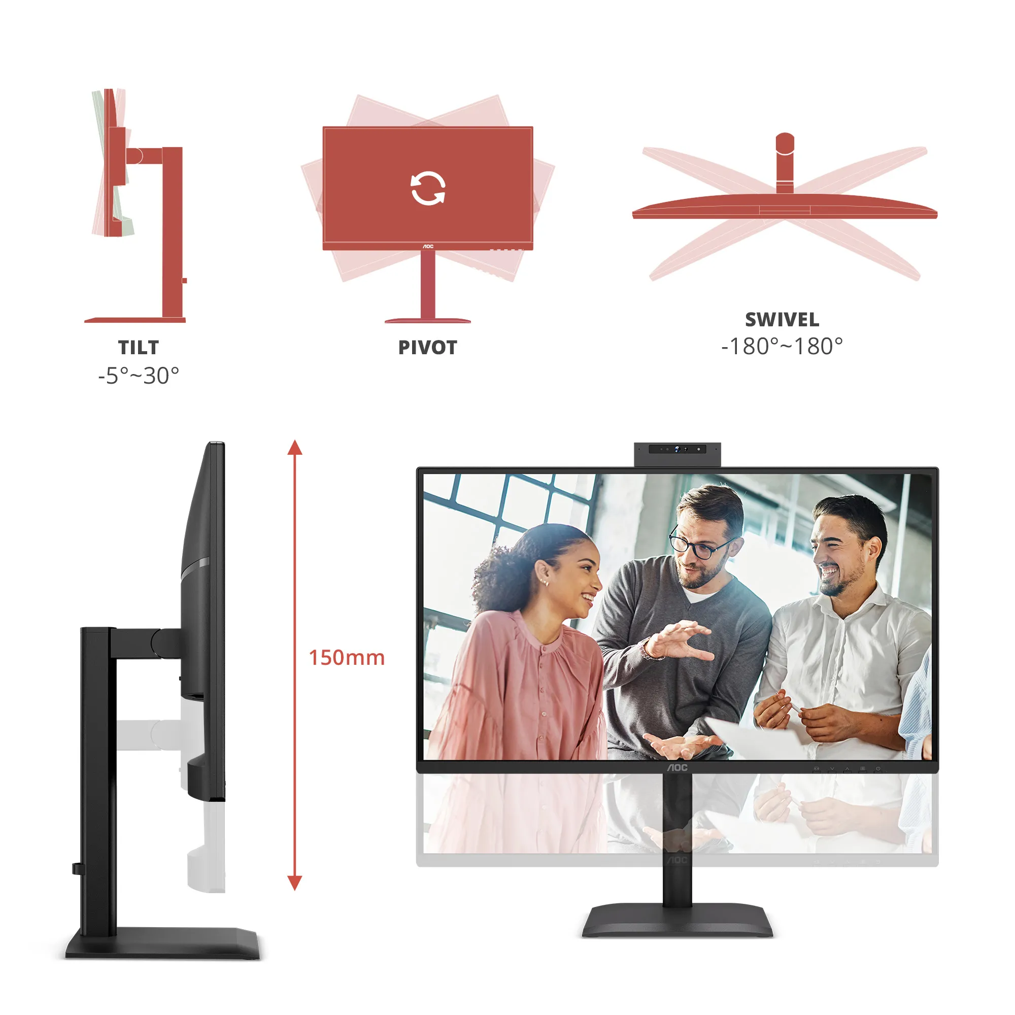 AOC Q27E4CW 27" QHD, IPS 120Hz -n&auml;ytt&ouml;